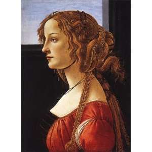  Sheet of 21 Gloss Stickers Botticelli Portrait of an young 