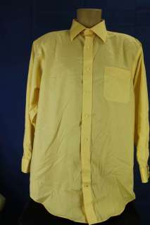 Daniel Cremieux The Richard Yellow Dress Shirt Size 17 34  