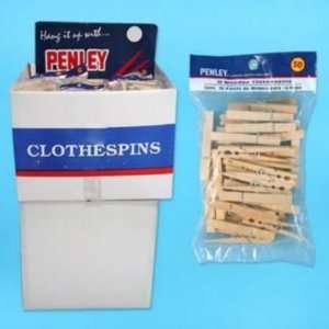  Clothespins 30 Count Wood Penley  Laundry Case Pack 72 