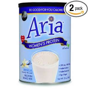  DESIGNER WHEY Aria Womens Protein Supplement, Vanilla, 12 