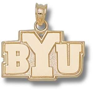 Brigham Young Cougars New BYU 1/2 Pendant (14kt):  