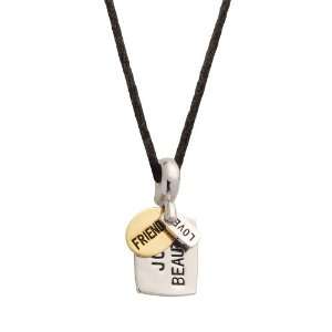  Alexas Angels Friend Dog Tag Two Tone Necklace: Arts 
