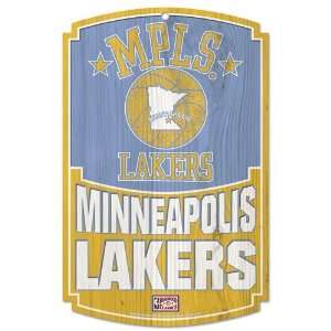  NBA Minneapolis Lakers Wall Sign   Vintage Style: Sports 