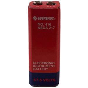 Eveready 416 Carbon Zinc 67.5V Battery NEDA 217 A416  