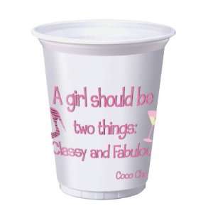 Bachelorette Party Plastic Beverage Cups   Classy and Fabulous  