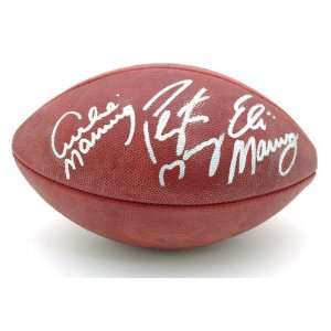   Peyton, and Eli Manning Multi Autographed Football  Details Football