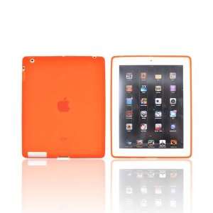 Apple iPad 2 New iPad Orange TPU Crystal Gel Silicone Skin Case Cover
