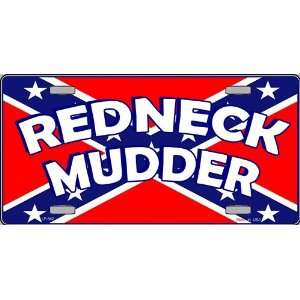  America sports Redneck Mudder on Confederate Flag License 