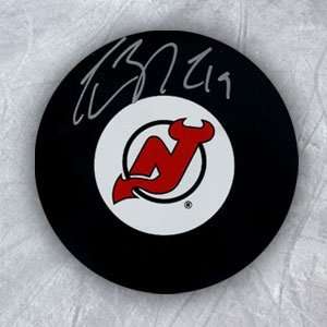  TRAVIS ZAJAC New Jersey Devils SIGNED Hockey Puck Sports 