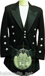 Prince Charlie Jacket & Vest, Made to Measure, Black UJ 9  
