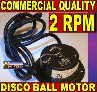 Disco Ball MOTOR 2 RPM 16 18 20 24 DJ AC spinner NEW  