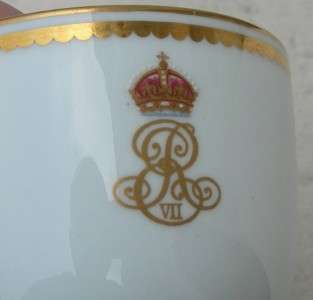 ROYAL YACHT HMY VICTORIA & ALBERT CUP STATE DINNER SERVICE KING EDWARD 
