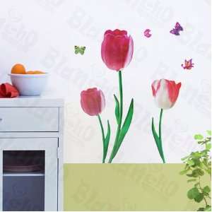 HEMU SH 803   Romantic Flowers   Wall Decals Stickers Appliques Home 