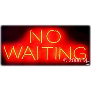 Neon Sign   No Waiting   Large 13 x 32  Grocery 