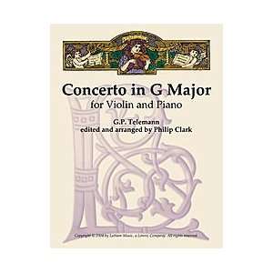  Concerto in G Major for Violin and Piano Musical 