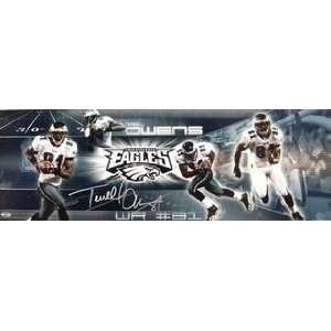  Terrell Owens Signed Eagles Panoramic