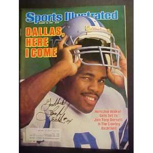 Herschel Walker Dallas Cowboys Autographed August 18, 1986 Sports 