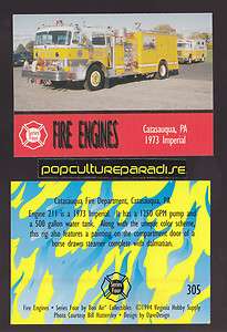  GPM PUMPER FIRE TRUCK ENGINE CARD Catasauqua Pennsylvania PA  