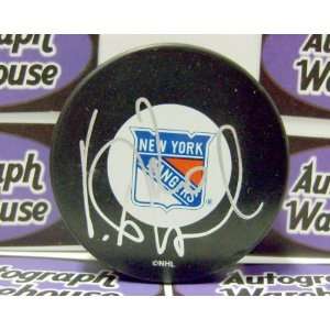 Vinny Prospal Autographed Hockey Puck (New York Rangers)  