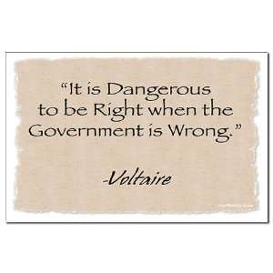  : Dangerous Voltaire Political Mini Poster Print by 