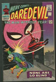 Daredevil 17 F+ 1960s comic Marvel Spiderman  