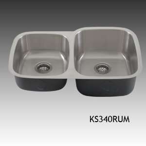   Undermount Stainless Steel Double bowl Kitchen Sink: Home Improvement