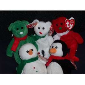  TY Jingle Beanie Babies   Holiday 2007 set of 5 (Walgreens 
