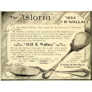  1899 Ad R. Wallace Astoria Windsor Joan Virginia Antique 