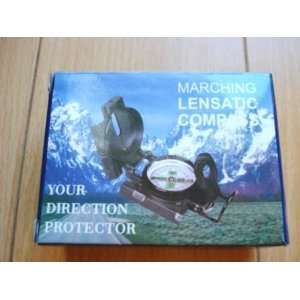    Military Hiking Camping Lensatic Lens Compass: Sports & Outdoors