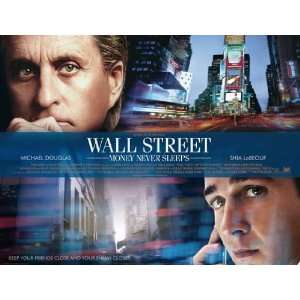  Wall Street Money Never Sleeps Poster Movie (30 x 40 