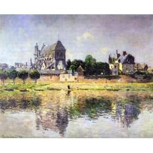   Monet Canvas Art Repro Monets garden in Vetheuil