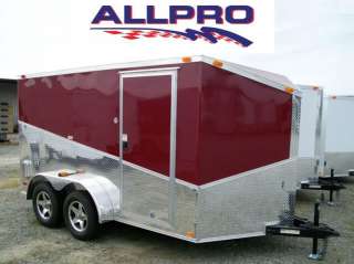 New 2012 7 x 16 V Nose Enclosed Cargo Trailer W Ramp For Bike Kart Why 