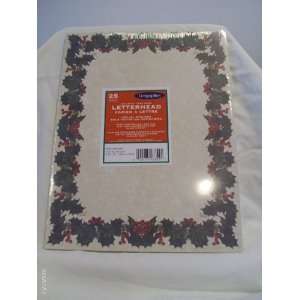  Holly Border Letterhead   25 Sheets: Office Products