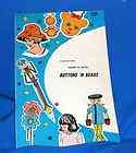 VTG 1965 HOW TO CRAFT BOOK, MAKE IT WITH BUTTONS N BEADS, GRT FOR KIDS 