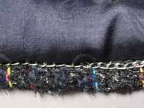6335 Chanel Mutlicolor Metallic Tweed Jacket + Belt 38  