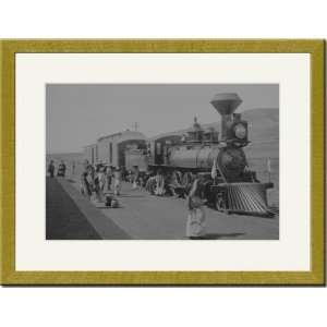  Gold Framed/Matted Print 17x23, Mexican Central Railway 