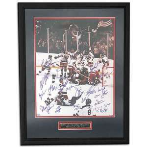  Ice Hockey XP Miracle on Ice Framed Autographed Picture 