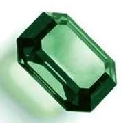 Octagon Bright Green Lab Created Emerald (6x4 16x12mm)  