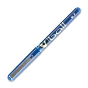  V Ball Liquid Ink Roller Pen, Fine, Blue Barrel/Ink 