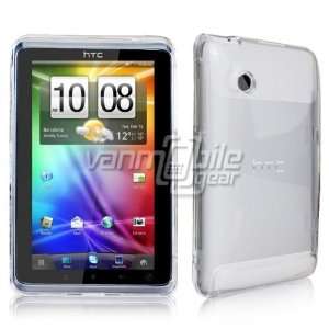   Thru Plastic Snap On Case for HTC EVO VIEW 4G / FLYER 