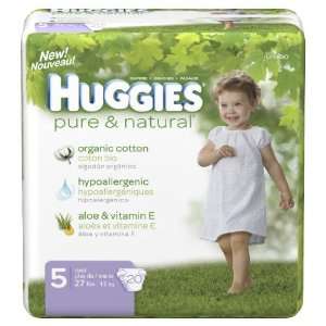  Huggies Pure & Natural Diapers Case Size 5 Baby
