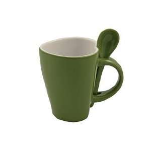  Green Mug Lovin Spoonful In shape of heart with Attached 
