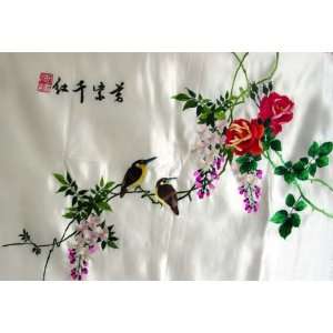  Chinese Hunan Silk Embroidery Flower Birds: Everything 