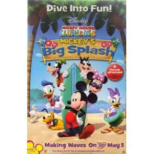  Disneys Mickey Mouse Mickeys Big Splash (Poster 27 X 40 