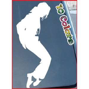 Michael Jackson Car Window Stickers 11 Tall (Color: White)