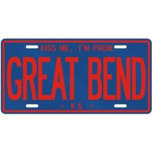  NEW  KISS ME , I AM FROM GREAT BEND  KANSASLICENSE PLATE 