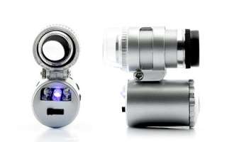 Mini Digital Microscope for iPhone 4 (60X Magnification, 2 LEDs, 1 UV 