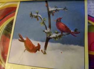 Lot of 2 Vintage Quilling Kits Cardinals and Blue Jays  