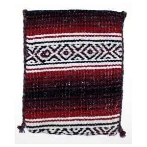  Wine / Burgundy Mexican Blanket Tote Bag: Home & Kitchen