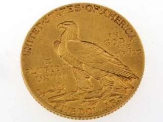 1914 United States Indian Head Five Dollar $5 Half Eagle Gold Coin 